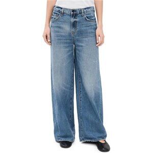 ASKK NY Carribean Jeans Venice High Wide Leg West Village Girl Off Duty Grunge